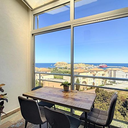 Tres Beau Duplex Vue Panoramique Mer, Proche Plage LʼÎle-Rousse Kültér fotó